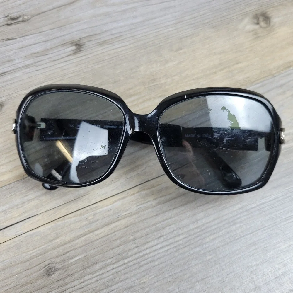 Michael Kors Sunglasses MKS677 Manhattan 001 Black Chain Women 130mm FRAMES ONLY